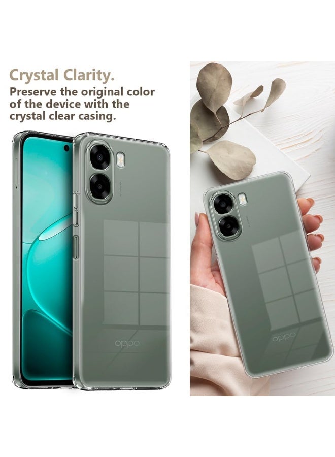 Case for OPPO A6x 5G Clear Case Cover Soft Flexible Transparent Silicone TPU Back Cover with Camera Protection Shockproof Bumper for OPPO A6x - Image 3
